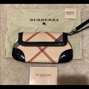 Authentic Burberry wristlet.